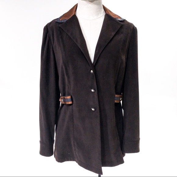 St. John Vintage S/M Adjustable Field Jacket Brown - Picture 15 of 15